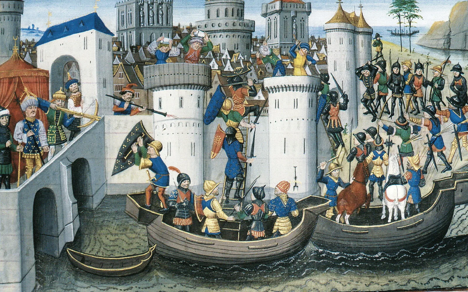 The Fourth Crusade sacks Constantinople, 1204